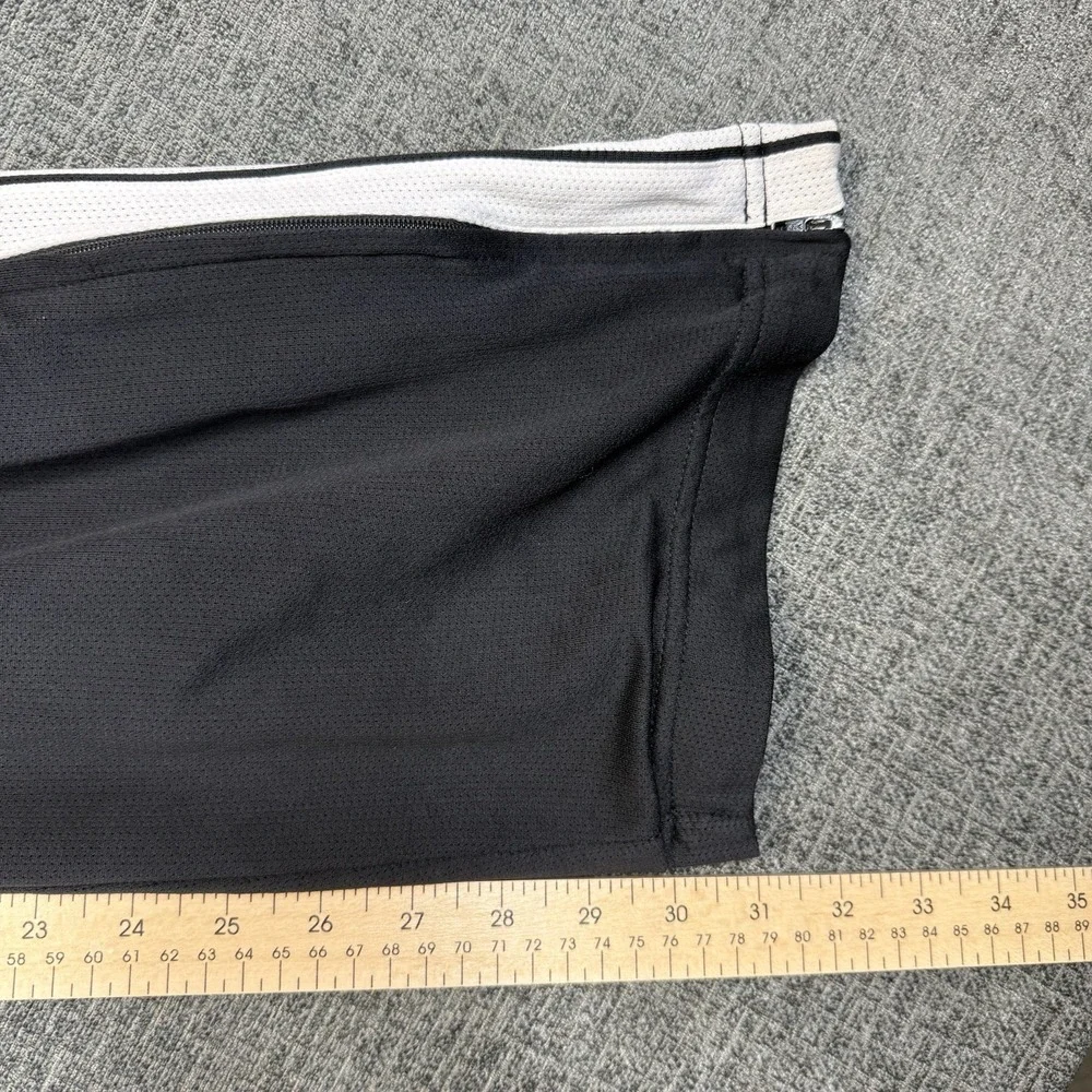 Vintage Nike Basketball Pants Mens Large‎ Black Ankle Zip Y2K Track Joggers